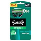 Wilkinson Sword Xtreme3 Sensitive, rasoi, usa e getta, 4 pezzi