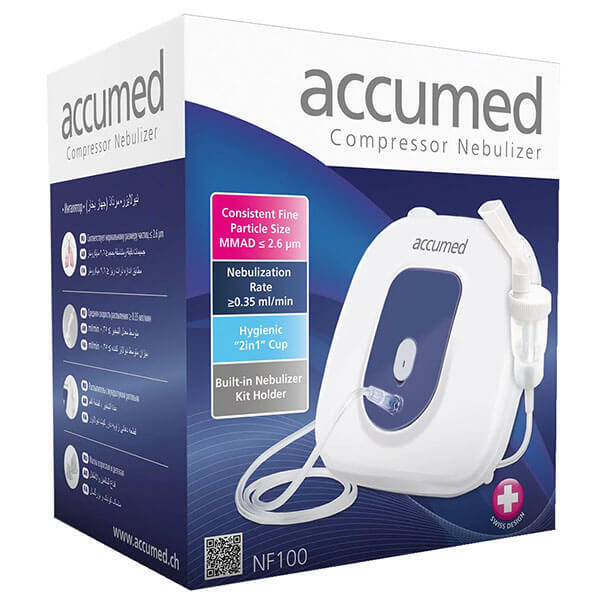 Accumed NF100, inhalator compresor pentru copii și adulți