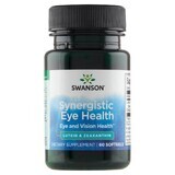 Swanson Synergistic Eye Health, luteină și zeaxantină, 60 capsule