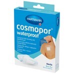 Cosmopor Waterproof, pansament absorbant, autoadeziv, impermeabil, steril, transparent, 10 cm x 8 cm, 5 bucăți