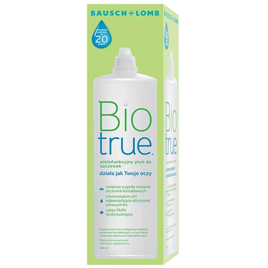 Biotrue, soluție pentru lentile, 480 ml