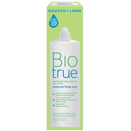 Biotrue, soluție pentru lentile, 480 ml