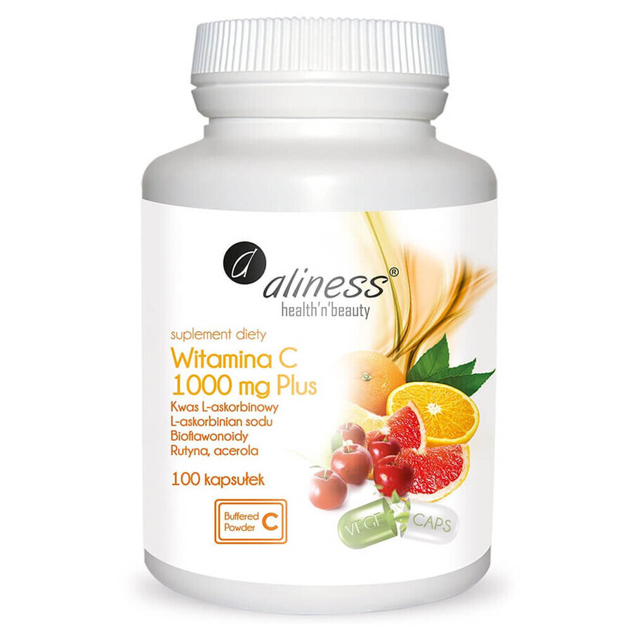 Aliness Vitamina C 1000 mg Plus, 100 cápsulas vegetales