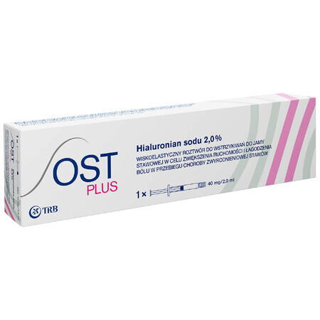 OST Plus 40 mg/ 2 ml, injectable solution, syringe 2 ml x 1 ampoule