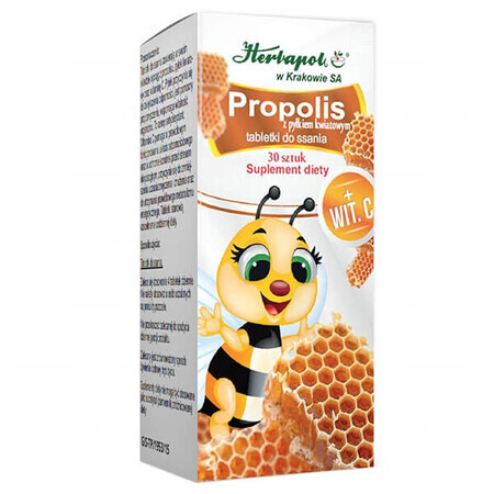 Herbapol Propoli con polline, 30 pastiglie