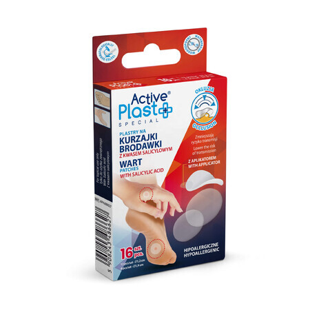 ActivePlast Special, parches para verrugas y verrugas, 16 piezas