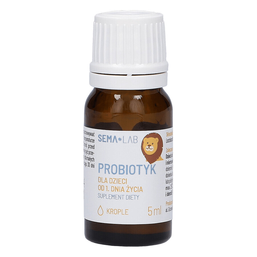 SEMA Lab Probiotic pentru copii din ziua 1, picături, 5 ml