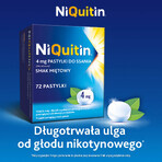 NiQuitin 4 mg, Pfefferminzgeschmack, 72 Lutschtabletten