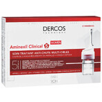 Vichy Dercos Aminexil Clinical 5, tratament împotriva căderii părului pentru femei, 6 ml x 21 fiole