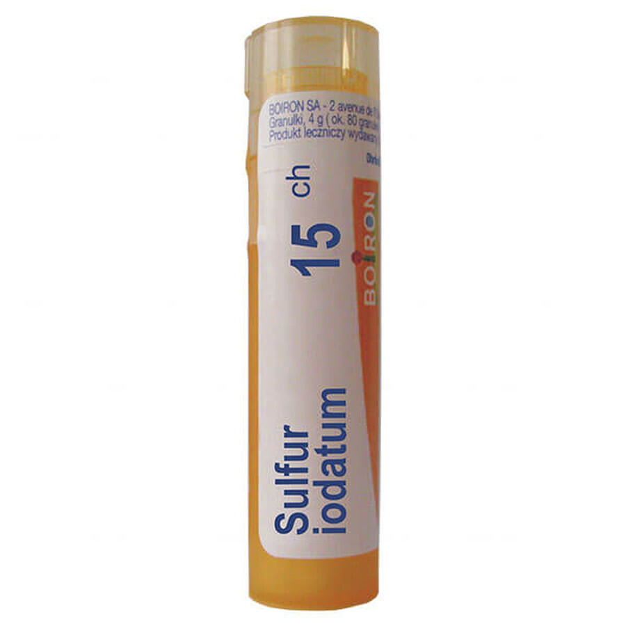 Boiron Sulfur iodatum 15 CH, gránulos, 4 g