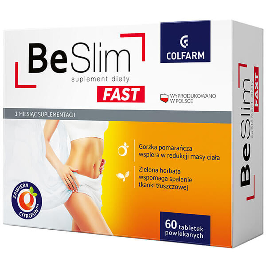 Be Slim Fast, 60 comprimate filmate