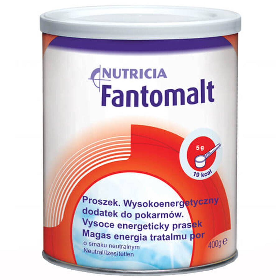 Fantomalt, aditivo alimentario de alto valor energético, 400 g