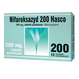 Nifuroxazidă Hasco 200 mg, 12 comprimate filmate