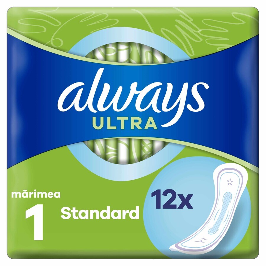 Always Ultra, assorbenti igienici, Standard, 12 pz.