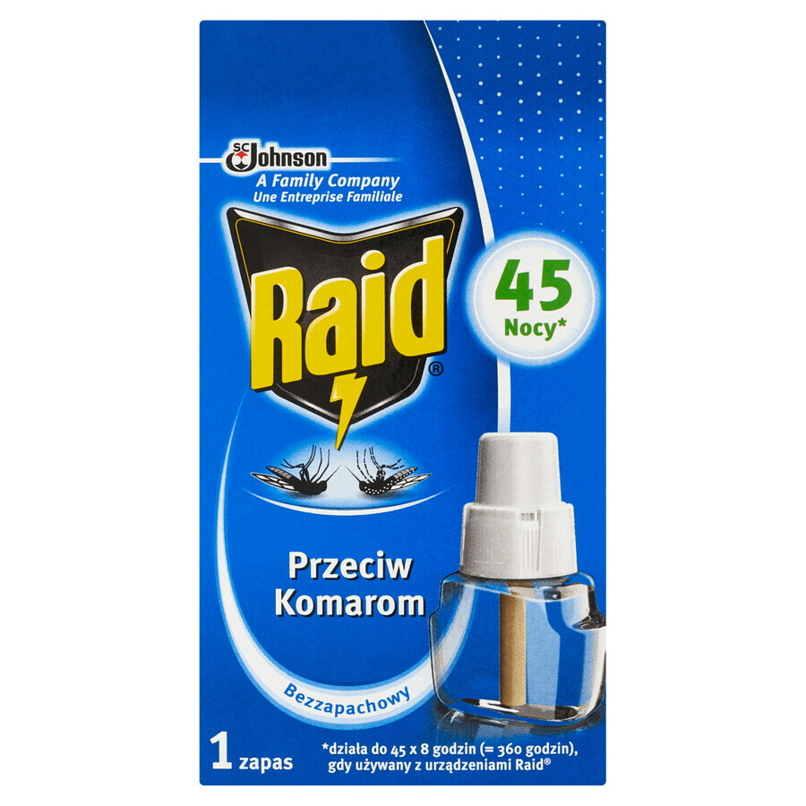 Raid, insecticid repelent de țânțari, rezervă, 27 ml