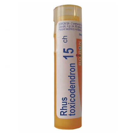 Boiron, Rhus Toxicodendron 15 CH, granulés, 4 g