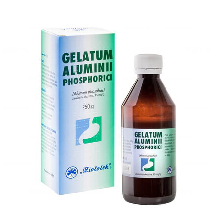 Gelatum Aluminii Phosphorici 45 mg/g, suspensie orală, 250 g