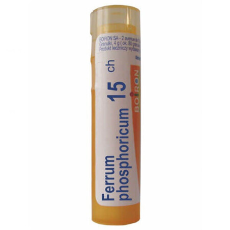 Boiron, Ferrum phosphoricum 15 CH granulés, 4 g