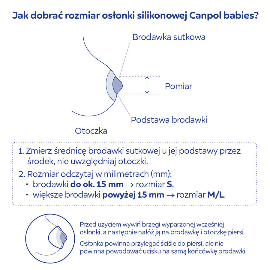 Canpol Babies EasyStart, scuturi mamare din silicon, mărimea M/L, 2 bucăți