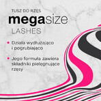 Eveline Cosmetics Mega Size Lashes, rimel de alungire și îngroșare, negru, 10 ml