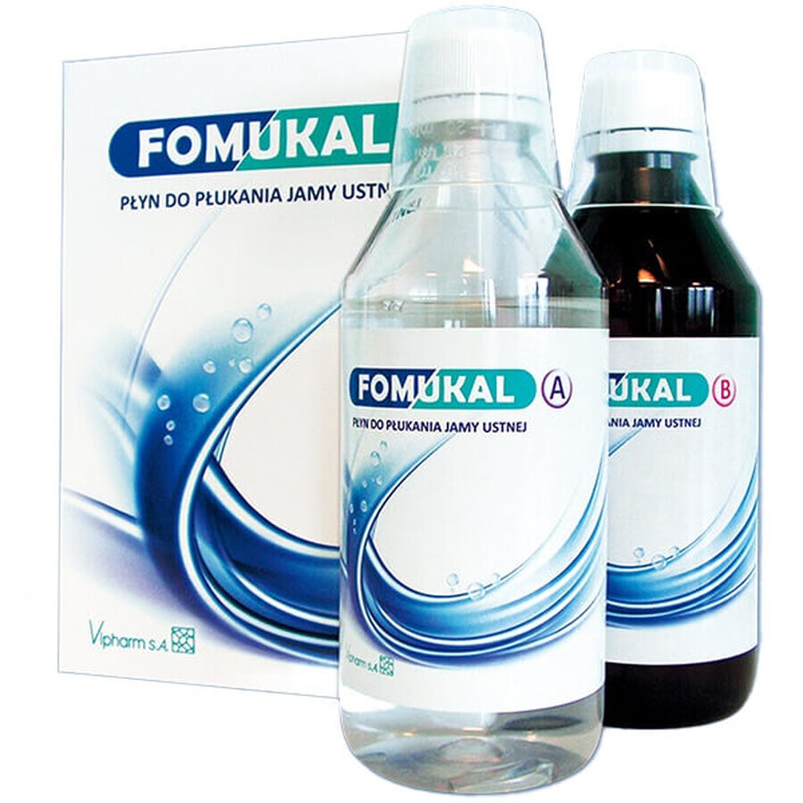 Fomukal, apă de gură, 225 ml + 225 ml