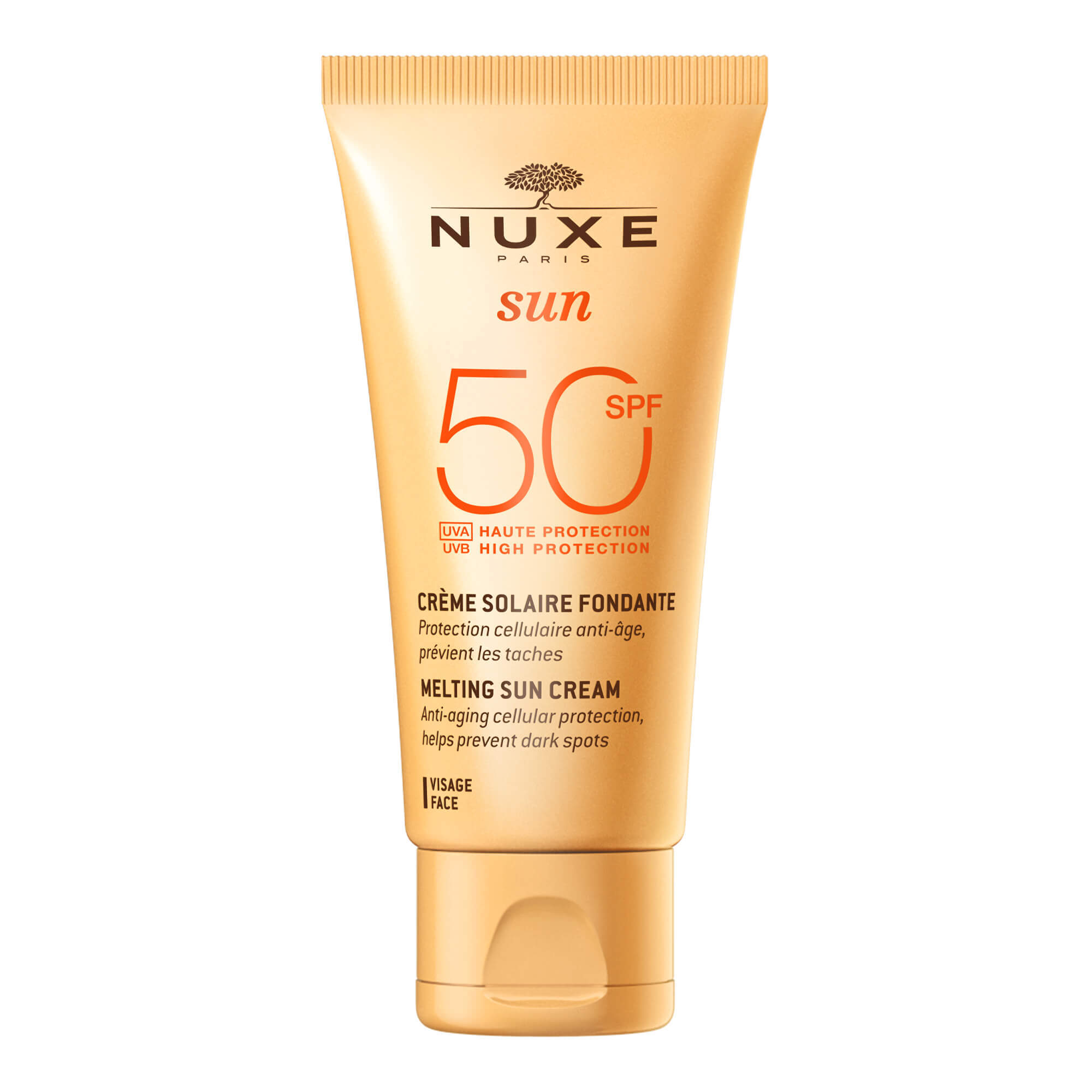 Nuxe Sun, cremă de plajă facială delicioasă, SPF 50, 50 ml