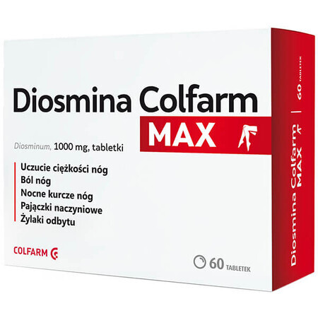 Diosmina Colfarm Max 1000 mg, 60 comprimidos