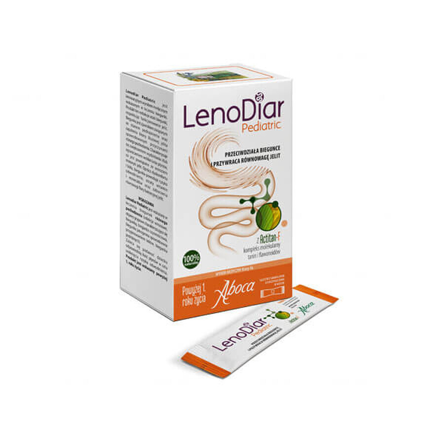 LenoDiar Pediatric, granule peste 1 an, 2 g x 12 pliculețe