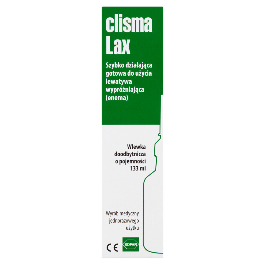 Clisma Lax, clismă intestinală, perfuzie rectală, 133 ml