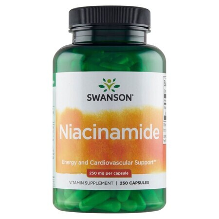 Swanson Niacinamid, Niacin 250 mg, 250 Kapseln