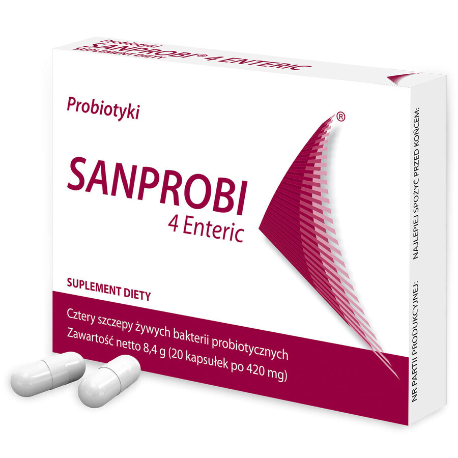 Sanprobi 4 Enteric, 20 capsule