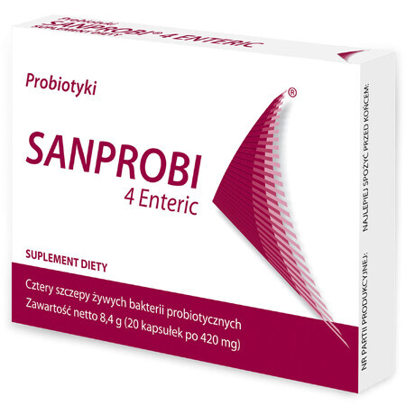 Sanprobi 4 Enteric, 20 capsule