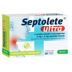 Septolete Ultra goût citron et sureau 3 mg + 1 mg, 16 pastilles dures