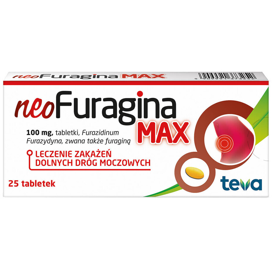 NeoFuragina Max 100 mg, 25 comprimidos