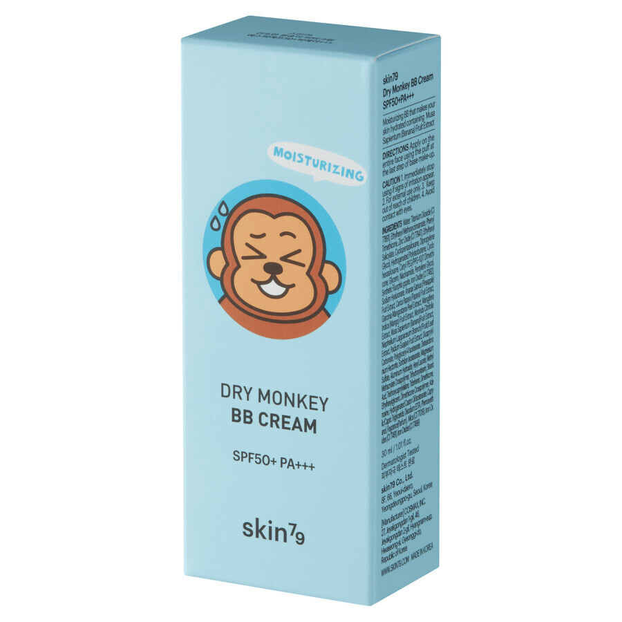 Skin79 Animal Dry Monkey, cremă BB hidratantă, bej neutru, SPF 50+, 30 ml