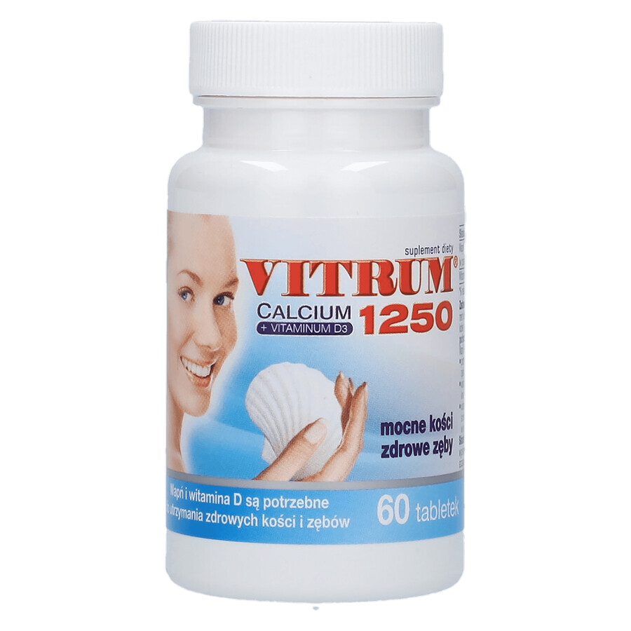 Vitrum Calcio 1250 + Vitamina D3, 60 compresse