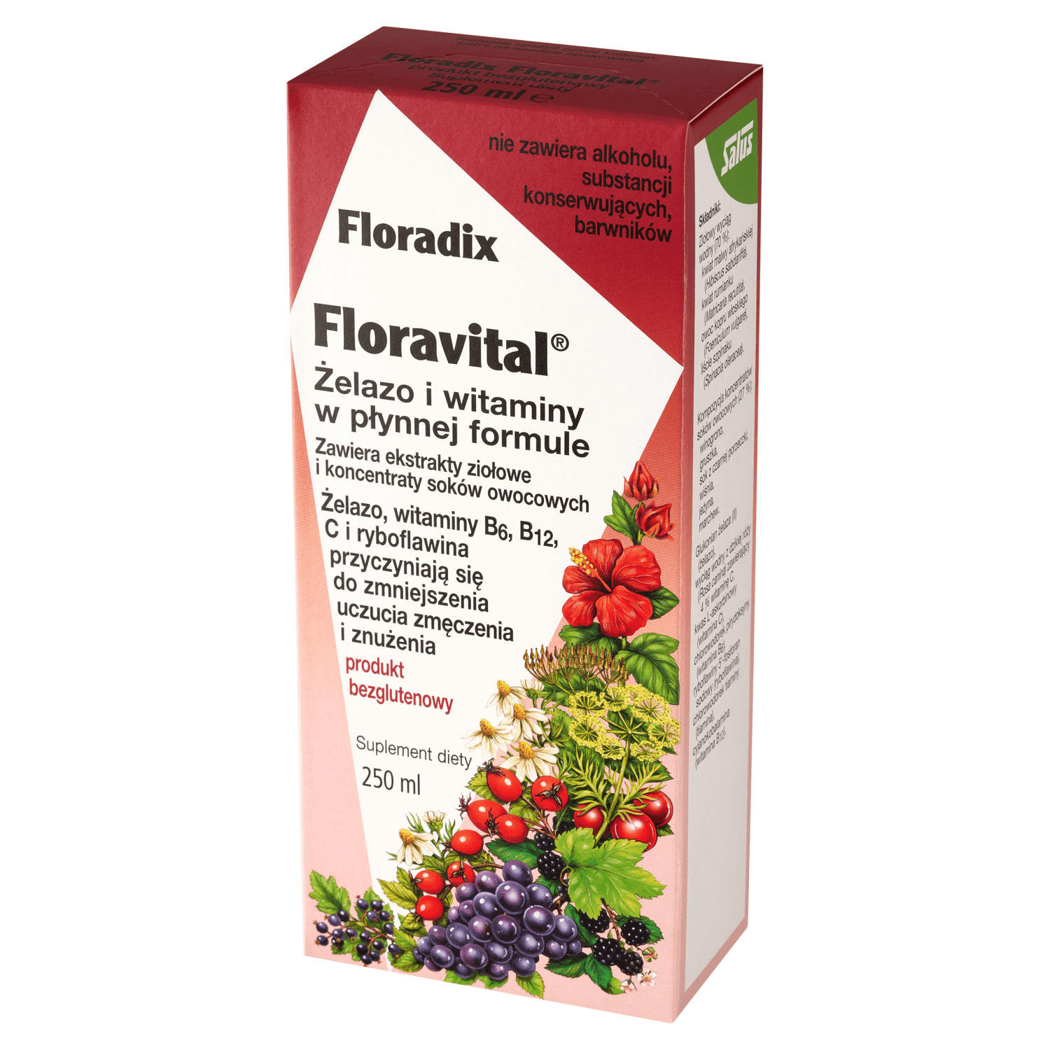 Floradix, Floravital, Fără gluten, 250 ml