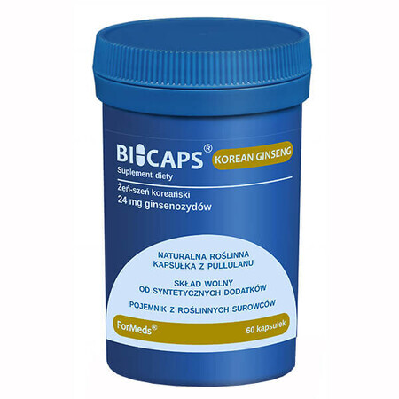 ForMeds, Bicaps Koreaanse ginseng, 60 capsules