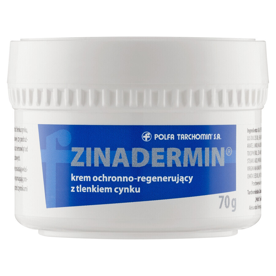 Zinadermin, cremă protectoare și regenerantă cu oxid de zinc, 70 g