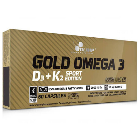 Gold Omega 3 D3 + K2 Sport Edition, 60 capsule