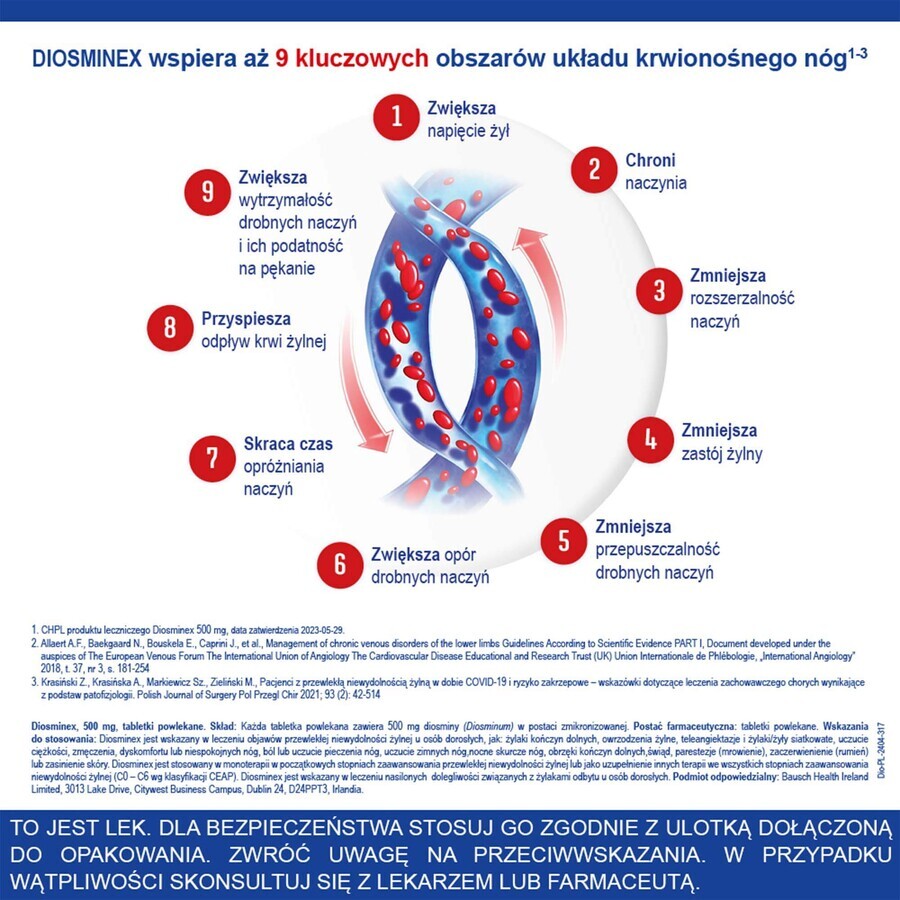 Diosminex 500 mg, 60 compresse