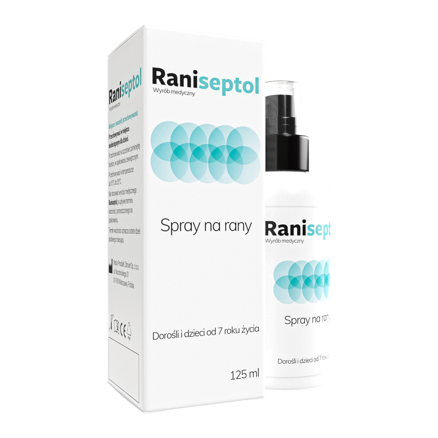 Raniseptol, spray pentru răni, 125 ml