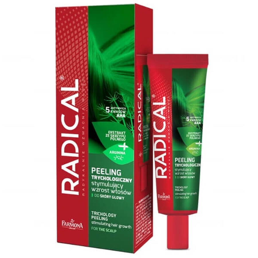 Farmona Radical, scrub tricologic pentru stimularea creșterii părului, scalp, 75 ml