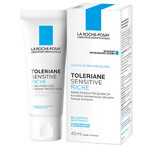 La Roche-Posay Toleriane Sensitive Riche, îngrijire hidratantă pentru pielea sensibilă, 40 ml