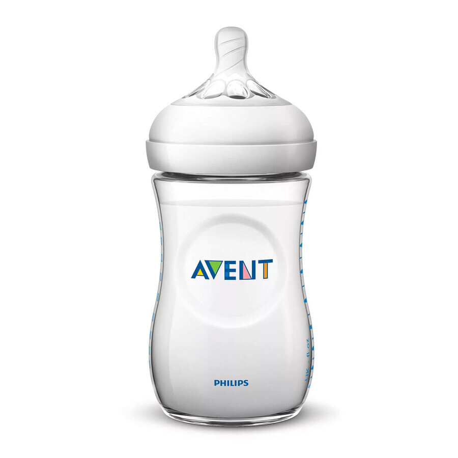 Avent Natural, tetină pentru biberon, debit rapid, SCF044/ 27, peste 6 luni, 2 bucăți