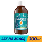 Gaviscon à la menthe (500 mg + 267 mg + 160 mg)/ 10 ml, suspension orale, 300 ml