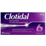 Clotidal 10 mg/ g, crema vaginal, 35 g