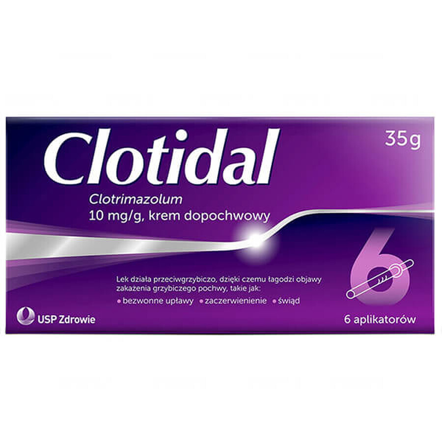 Clotidal 10 mg/ g, crema vaginal, 35 g