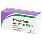 Paracetamol Aurovitas 500 mg, 50 tablets