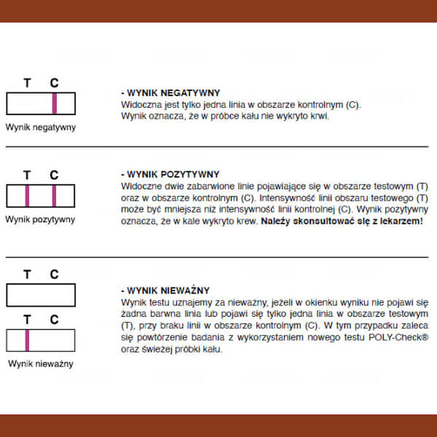 LabHome Poly-Check, prueba de sangre oculta en heces FOB, 1 pieza